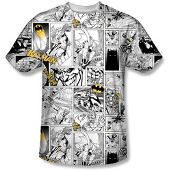 Batman - Mens Comic All Over T-Shirt