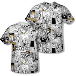 Batman - Mens Comic All Over T-Shirt