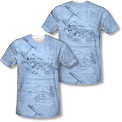 Star Trek - Mens Blue Print T-Shirt
