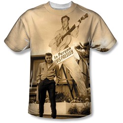 Elvis - Mens Larger Than Life T-Shirt