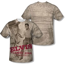 Elvis - Mens Flaming Star T-Shirt