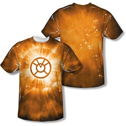 Green Lantern - Mens Orange Energy T-Shirt