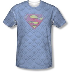Superman - Mens Repeat Over Distressed T-Shirt