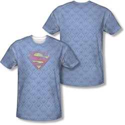 Superman - Mens Repeat Over Distressed T-Shirt
