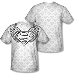 Superman - Mens Winged Shield Repeat T-Shirt
