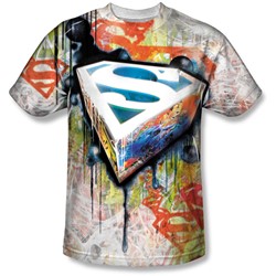 Superman - Mens Urban Shields T-Shirt