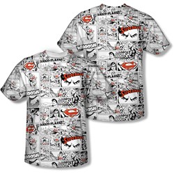 Superman - Mens Comic Page All Over T-Shirt
