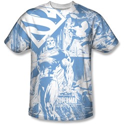Superman - Mens Man Of Steel Collage T-Shirt