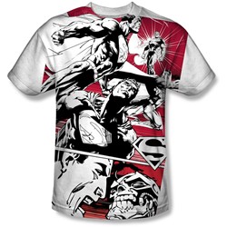 Superman - Mens Angry Red T-Shirt