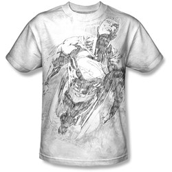 Superman - Mens Exploding Space Sketch T-Shirt