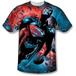 Superman - Mens Red Sun T-Shirt