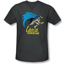 Dc - Mens Batgirl Is Hot V-Neck T-Shirt