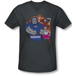 Dc - Mens Apokolips Represent V-Neck T-Shirt