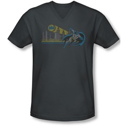 Dc - Mens Gotham Retro V-Neck T-Shirt