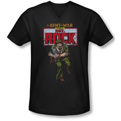 Dc - Mens Sgt Rock V-Neck T-Shirt