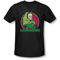 Dc - Mens Lex Luthor V-Neck T-Shirt