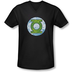 Dco - Mens Gl Neon Distress Logo V-Neck T-Shirt
