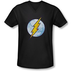 Dco - Mens Flash Neon Distress Logo V-Neck T-Shirt