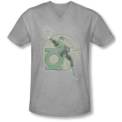 Dco - Mens Retro Lantern Iron On V-Neck T-Shirt