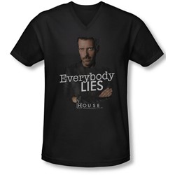 House - Mens Everybody Lies V-Neck T-Shirt