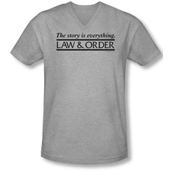 Law & Order - Mens Story V-Neck T-Shirt