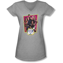 Saved By The Bell - Juniors Saved Cast V-Neck T-Shirt