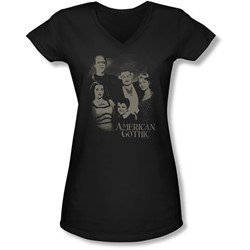 The Munsters - Juniors American Gothic V-Neck T-Shirt