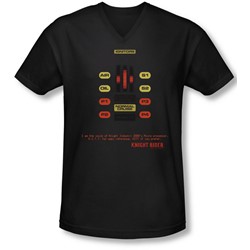 Knight Rider - Mens Kitt Consol V-Neck T-Shirt