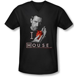 House - Mens I Heart House V-Neck T-Shirt