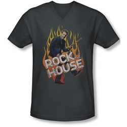 House - Mens Rock The House V-Neck T-Shirt