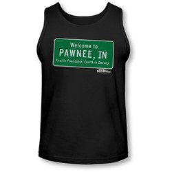 Parks And Rec - Mens Pawnee Sign Tank-Top