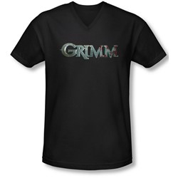 Grimm - Mens Bloody Logo V-Neck T-Shirt