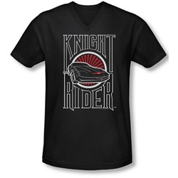 Knight Rider - Mens Logo V-Neck T-Shirt