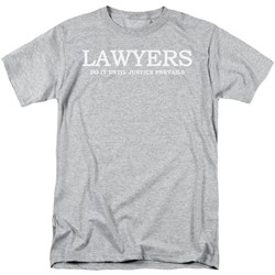 Lawyers Do It Justice - Mens T-Shirt In Heather