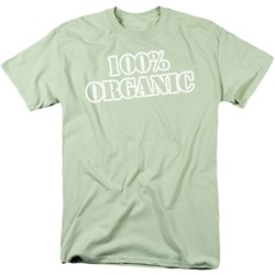 100% Organic - Mens T-Shirt In Soft Green