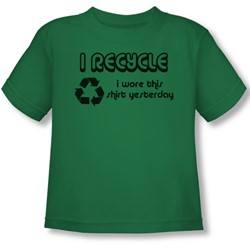 I Recycle - Toddler T-Shirt In Kelly Green