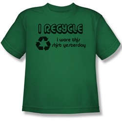 I Recycle - Big Boys T-Shirt In Kelly Green
