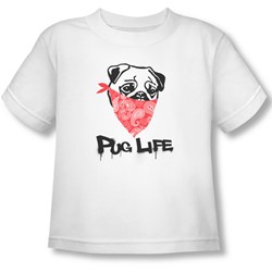 Pug Life - Toddler T-Shirt In White