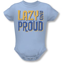 Lazy And Proud - Onesie In Light Blue