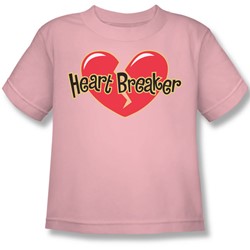 Heart Breaker - Little Boys T-Shirt In Pink