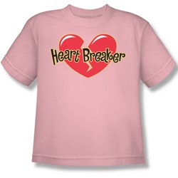 Heart Breaker - Big Boys T-Shirt In Pink