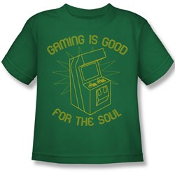 Gaming For The Soul - Little Boys T-Shirt In Kelly Green