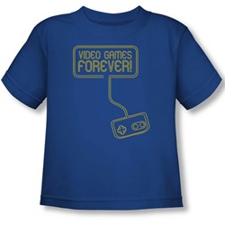 Video Games Forever - Toddler T-Shirt In Royal