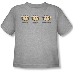 Monkey See... - Toddler T-Shirt In Heather