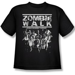 Zombie Walk - Big Boys T-Shirt In Black