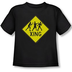 Zombie Xing - Toddler T-Shirt In Black