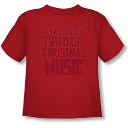 Tired Tunes - Toddler T-Shirt In Red