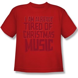 Tired Tunes - Big Boys T-Shirt In Red
