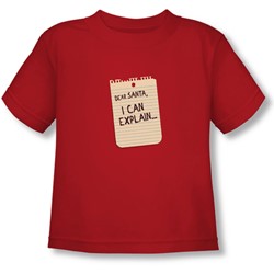 Note - Toddler T-Shirt In Red