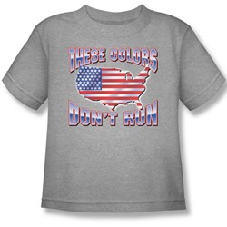 These Colors Don'T Run - Little Boys T-Shirt In Heather